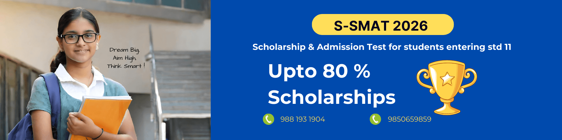 Students preparing for S-SMAT with study materials